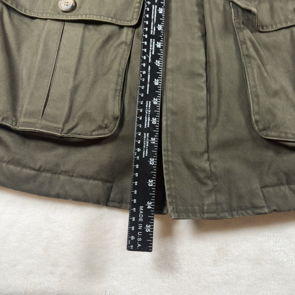 St Johns Bay Field Jacket Mens XL Olive Plaid Lined Hunting‎ Barn/ Chore Jacket - Picture 11 of 13